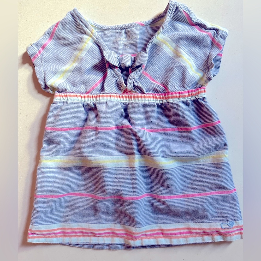 Vineyard vines swim cover up in striped summer print
